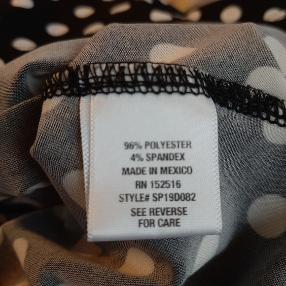 East Adeline Polka-dot Faux Wrap dress - Picture 5 of 5